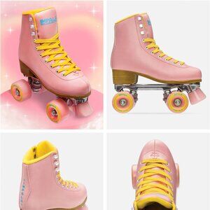 Impala Quad Skates - Womans Size 9 - PINK & YELLOW - Roller Skates (w/ Pads!)